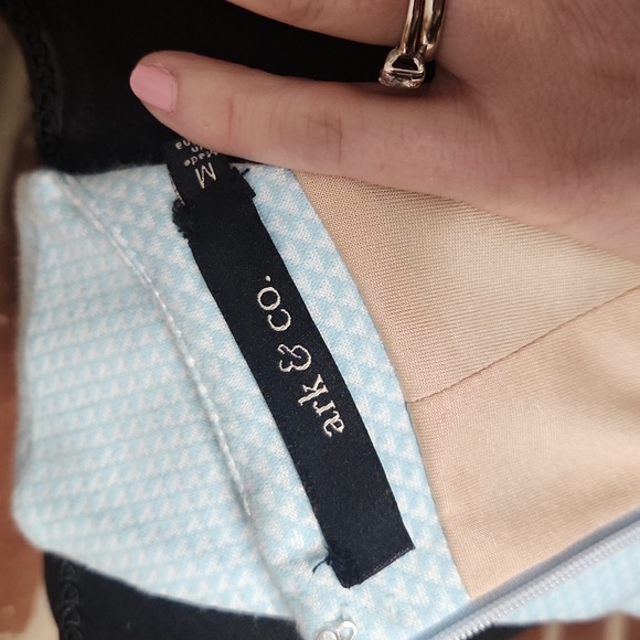 ark&co blue peplum dress, size medium - Picture 7 of 9